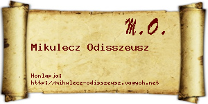 Mikulecz Odisszeusz névjegykártya